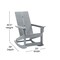 Merrick Lane Wellington UV Treated All-Weather Polyresin Adirondack Rocking Chair for Patio, Sunroom, Deck and More